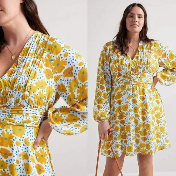 Anthropologie Vera Buttercup Mini Dress Size XS - Picture 5 of 16